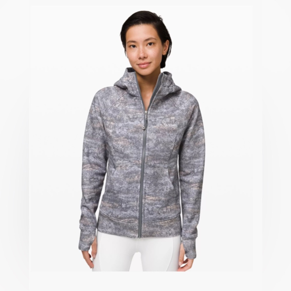 Lululemon Scuba Hoodie-Frozen Vista Alpine White Multi- size 12.